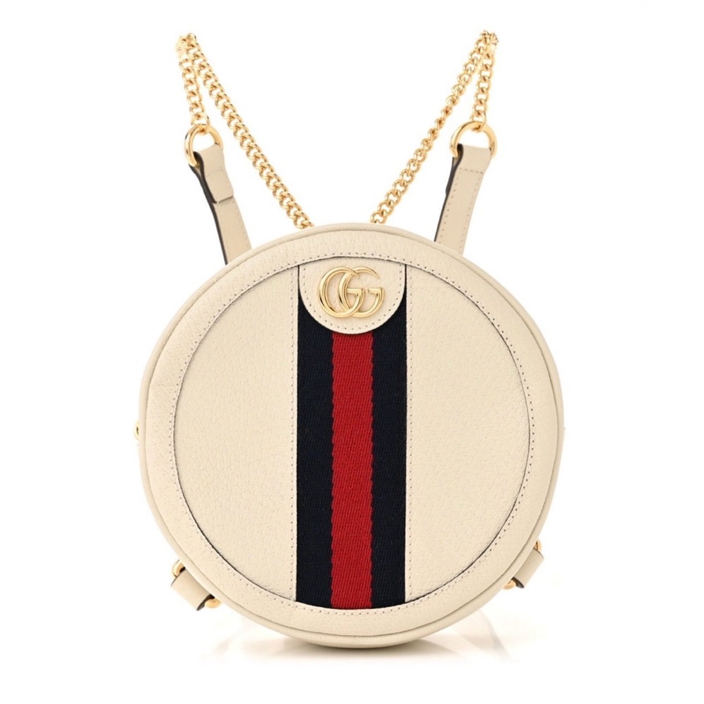 Gucci Cream Round Shoulder Bag